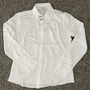Express white long sleeve dress shirt
